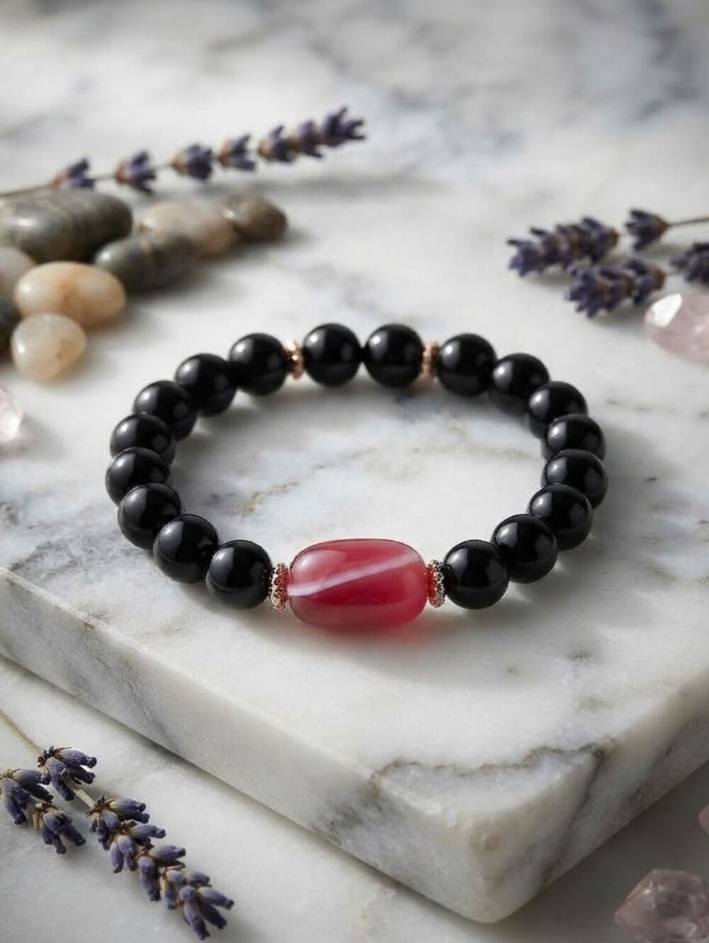 Onyx/Agate Bracelet